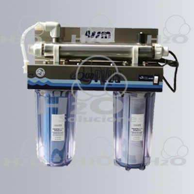Purificador de agua aquaplus de 3 etapas con lampara UV