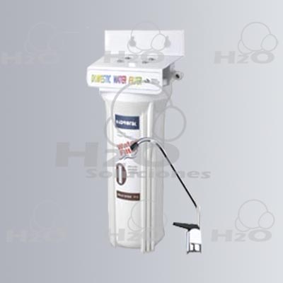 Purificador casero de agua de 1 etapas bajo tarja, cartucho para sedimentos y carbón activado